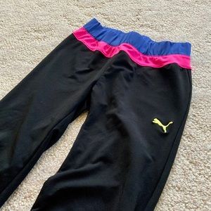 Girls Puma Cropped Leggings
